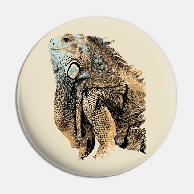 Iguana Pin by Zodiart