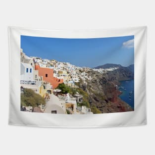 Oia, Santorini, Greece Tapestry