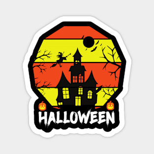 Halloween Haunted House Magnet