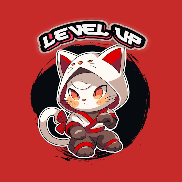 Anime Isekai Kitty Level Up! by TEEVEETEES