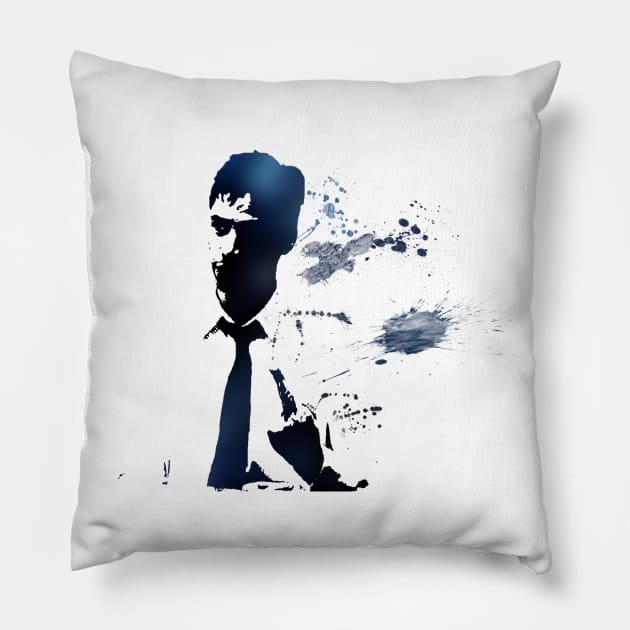 Keanu Reeves "How About I Give You The Finger?..." Pillow by James Mclean