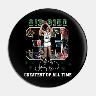 Larry Bird Legend Air Bird Basketball Signature Vintage Retro 80s 90s Bootleg Rap Style Pin