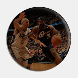 Jason Kidd vs LeBron James Vintage Pin