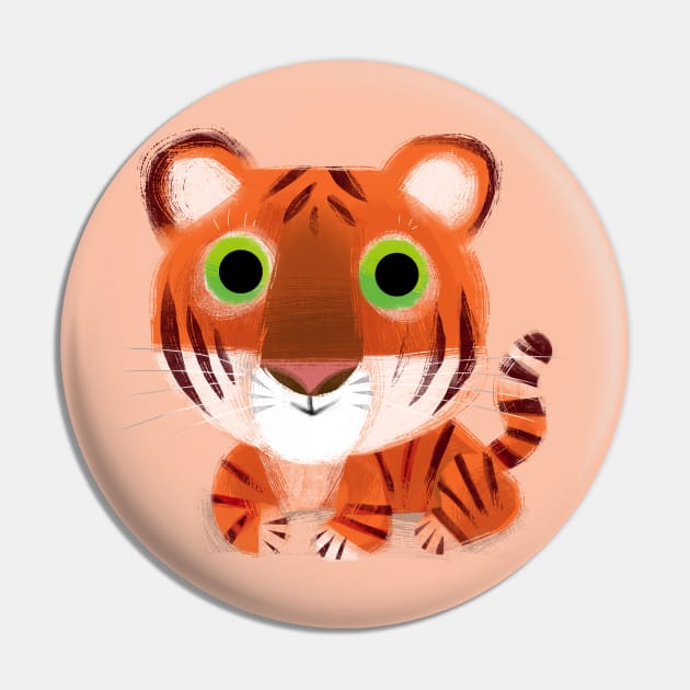 Baby Tiger Pin by Gareth Lucas