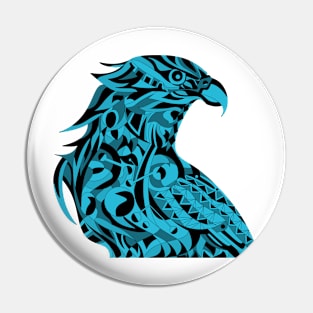 the falcon in ecopop mexican pattern art bird Pin