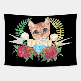 Abyssinian  Cat Tapestry