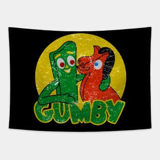 90s Distressed Gumby Tapestry