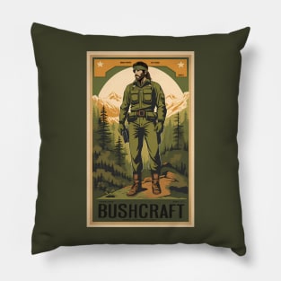 Naked Snake Bushcraft Manual with assistance of Joy Boss. Metal Gear retro Pillow