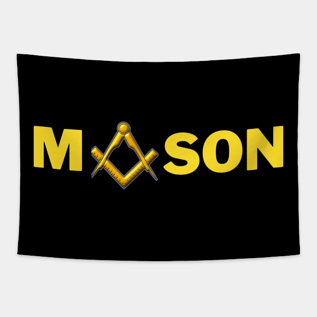 I am a Mason Tapestry by Hermz Designs