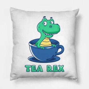 Tea Rex Pillow