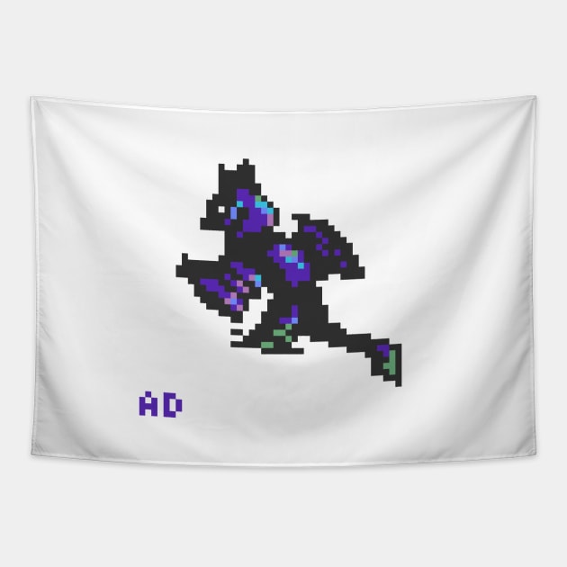 8-Bit Microraptor Tapestry by Ashdoun