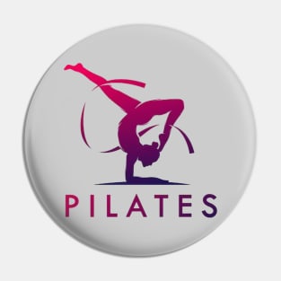 Pilates silhouette Pin