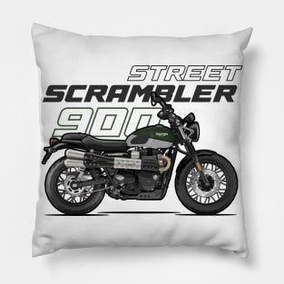 Street Scrambler 900 - Green Pillow