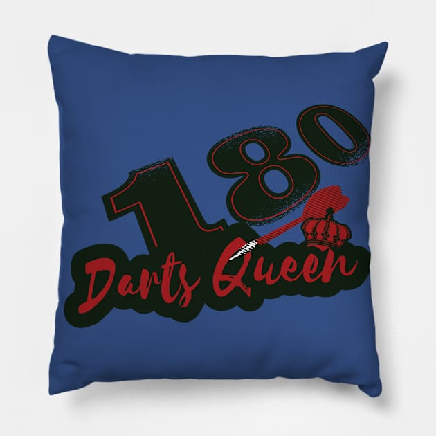 Darts Darts Funny Dart Player Gift Pillow by RRDESIGN