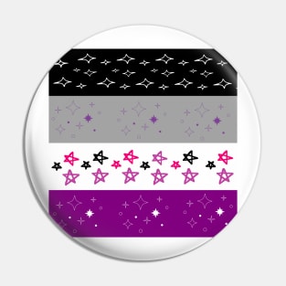 Abstract asexual pride Pin