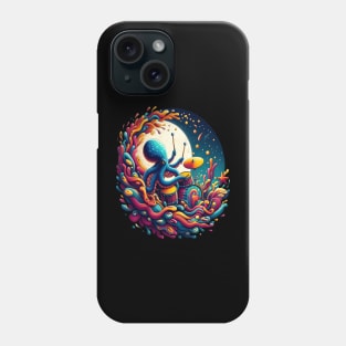 Moonlit Melodies Octopus Drummer Phone Case