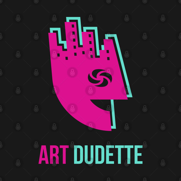 Art Dudette In Pink And Green by yourartdude