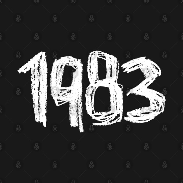 Vintage 1983, Birth Year 1983 by badlydrawnbabe