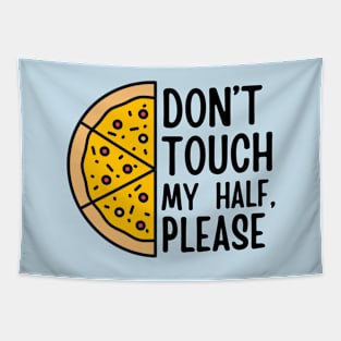 Pizza Half Funny Pizza Tapestry