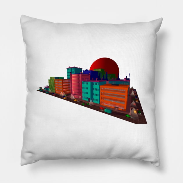 mooncity Pillow by issabild