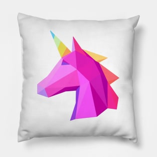 MINIMALISTIC POLYGON UNICORN Pillow