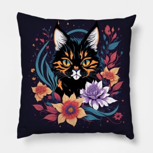 Floral Cat Pillow