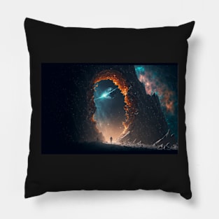 Portal to another dimension Pillow