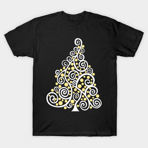 Discover Doodle Christmas Tree-White, - Christmas - T-Shirt