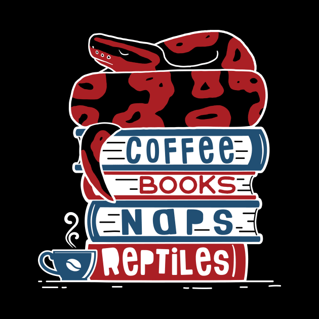 Coffee Books Naps Reptiles by Psitta