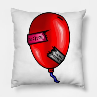 Imperfect Red Balloon - Love & Pain Pillow