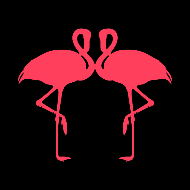 Two Pink Flamingos by TheDaintyTaurus