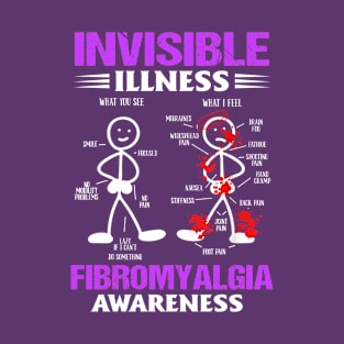 Fibromyalgia Awareness, Invisible Illness, Fibromyalgia Survivor, Fibromyalgia Warrior, Fibromyalgia Support T-Shirt