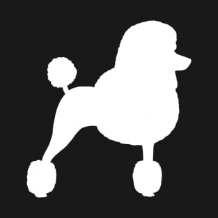 Standard Poodle Silhouette with Fancy Haircut T-Shirt