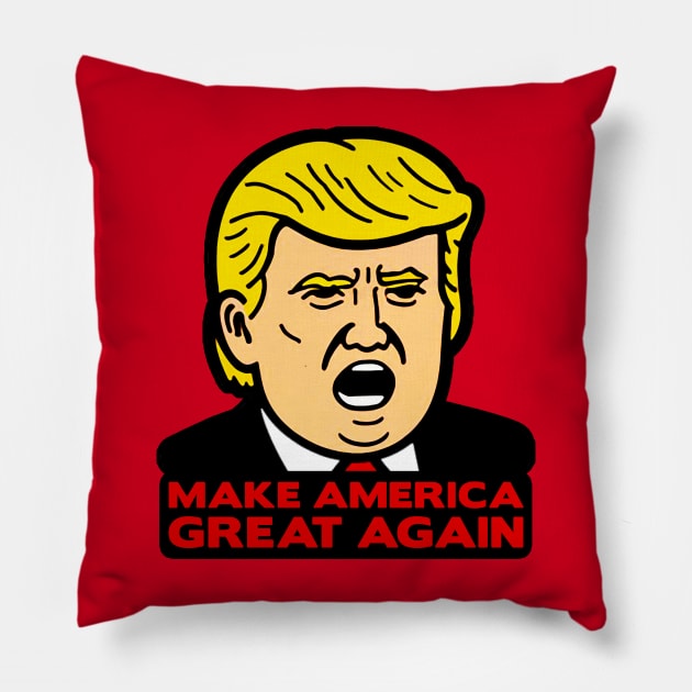 Make America Great Again Trump Pillow by Plushism