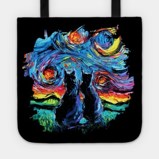 van Gogh's Cats with border Tote