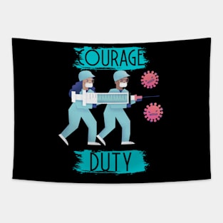Courage and Duty Tapestry