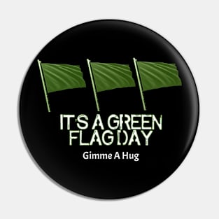 Green Flag Pin