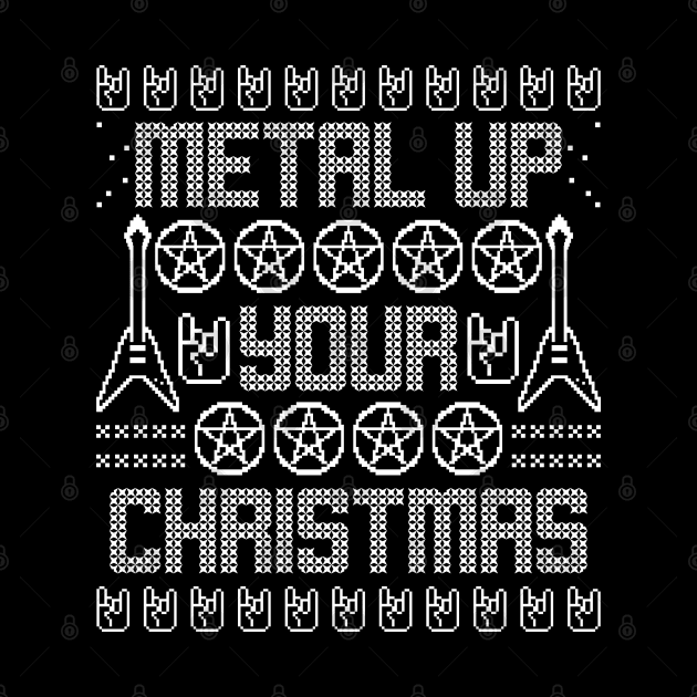 Heavy Metal Music Band Christmas Ugly Christmas Sweater For Metalheads by BoggsNicolas