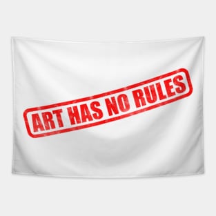 art has no rules Tapestry