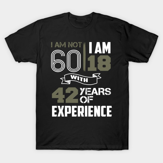 Top funny Gag Birthday Gift Open Chest 60 Year Old Men T-Shirt