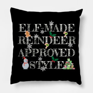 Elf-made reindeer-approved style. Pillow