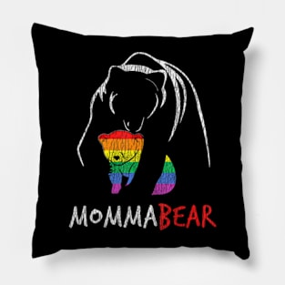 Mama Bear Hug Love Support Parent Pride LGBT Pillow