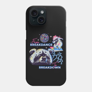 Raccoon MEME | From Breakdance to Breakdown Phone Case