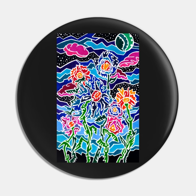 Zoe's Flowers Pin by JustianMCink