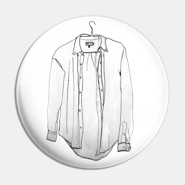 Shirt - dress shirt ink drawing Pin by EmilyBickell