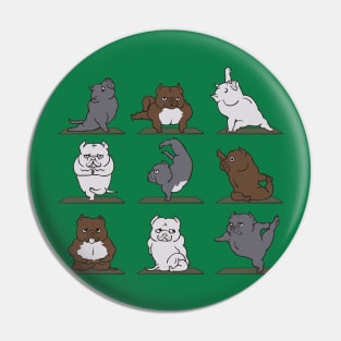 The American Bully Yoga Pin