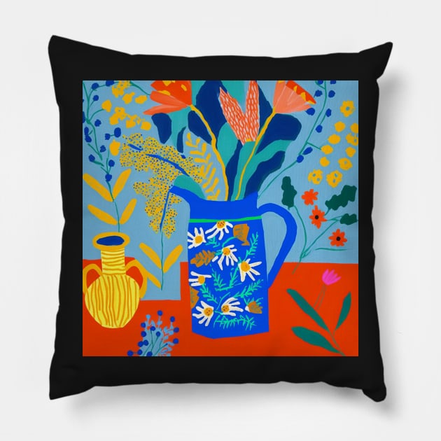 Jug of blooms Pillow by RoseAesthetic