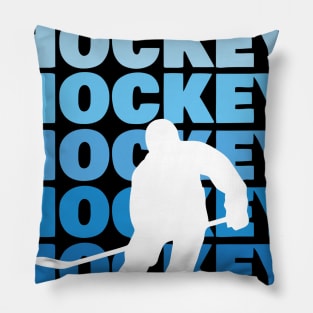 Hockey Typography Pillow