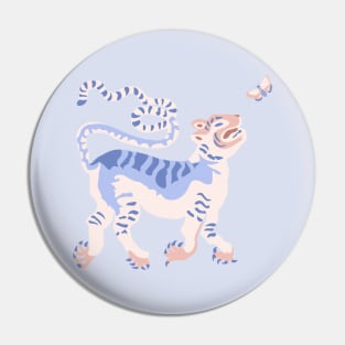 Tibetan Tiger and Butterfly Pin