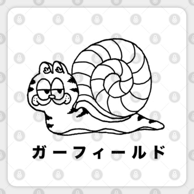garfield snail - Garfield - Sticker